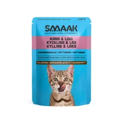 SMAAK kissanpennun märkäruoka kana-lohi 100 g