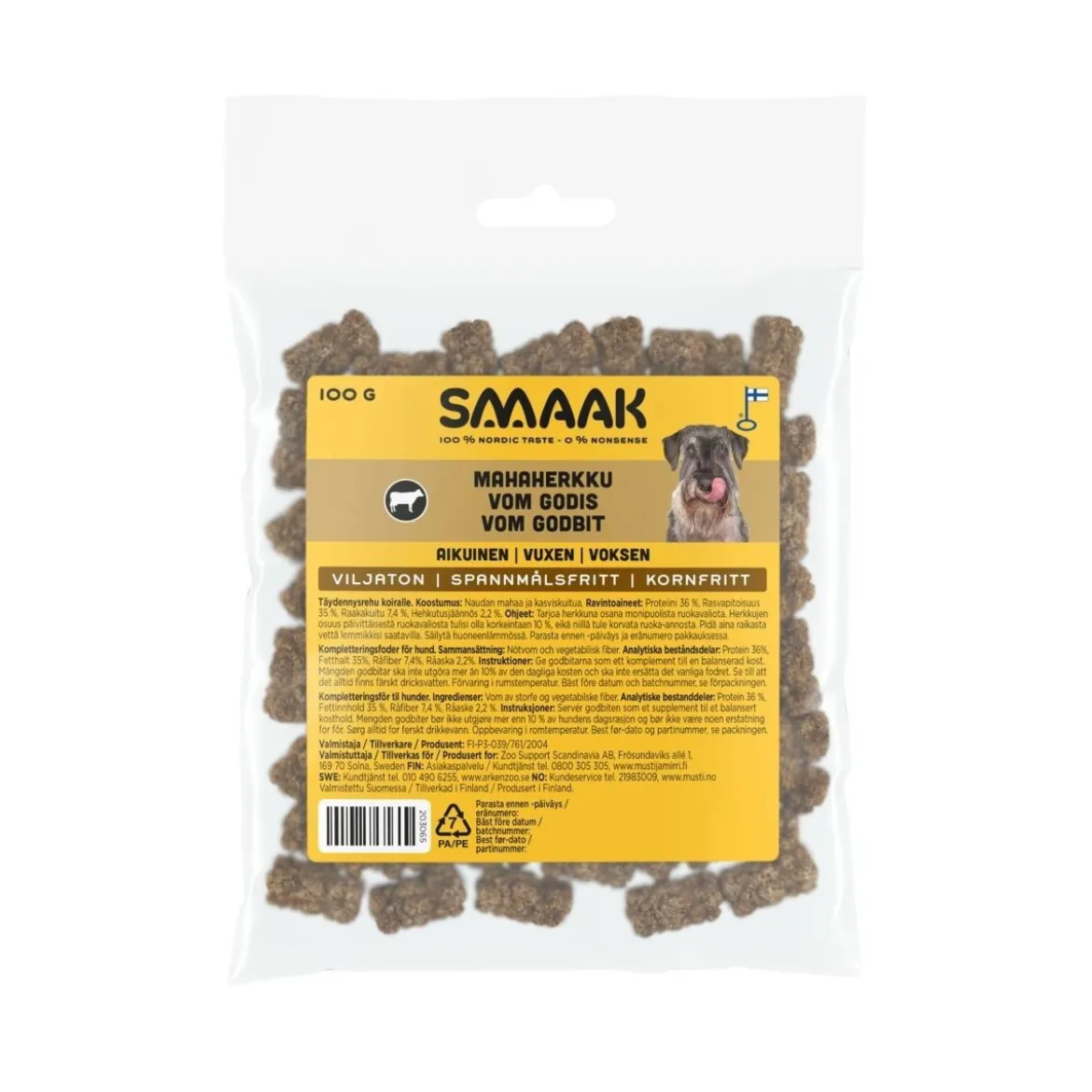 SMAAK naudanmahaherkku koiralle 100g