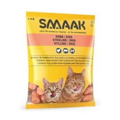 SMAAK raakaruoka kissalle kana & sika 1kg