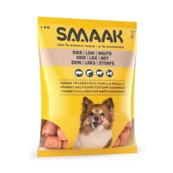 Smaak sika, lohi & nauta raaka täysravinto pienille koirille 1kg