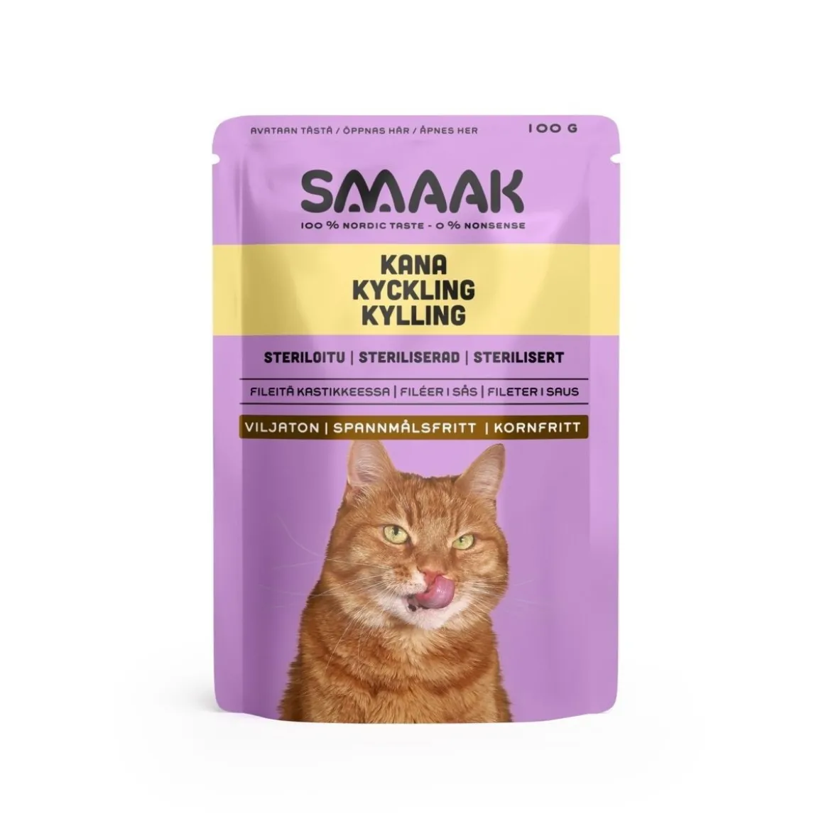 SMAAK steriloidun kissan märkäruoka 100 g