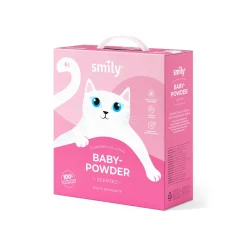 Smily White Bentonite -kissanhiekka, Babypowder 6 l