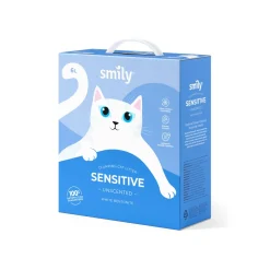 Smily White Bentonite -kissanhiekka, hajustamaton 6 l