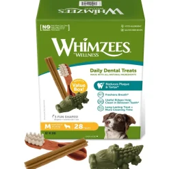 Säästöpakkaus Whimzees M, 28 kpl