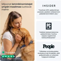 Tractive GPS koiralle DOG 6, musta