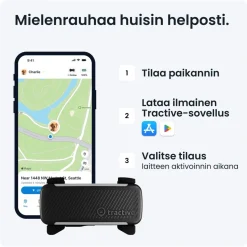 Tractive GPS koiralle DOG 6, musta