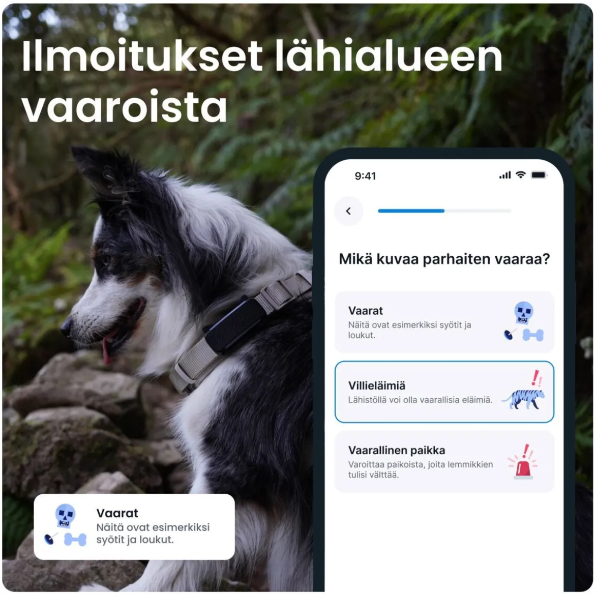 Tractive GPS koiralle DOG 6, musta