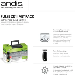 Trimmauskone Andis Pulze ZR II Vet Pack