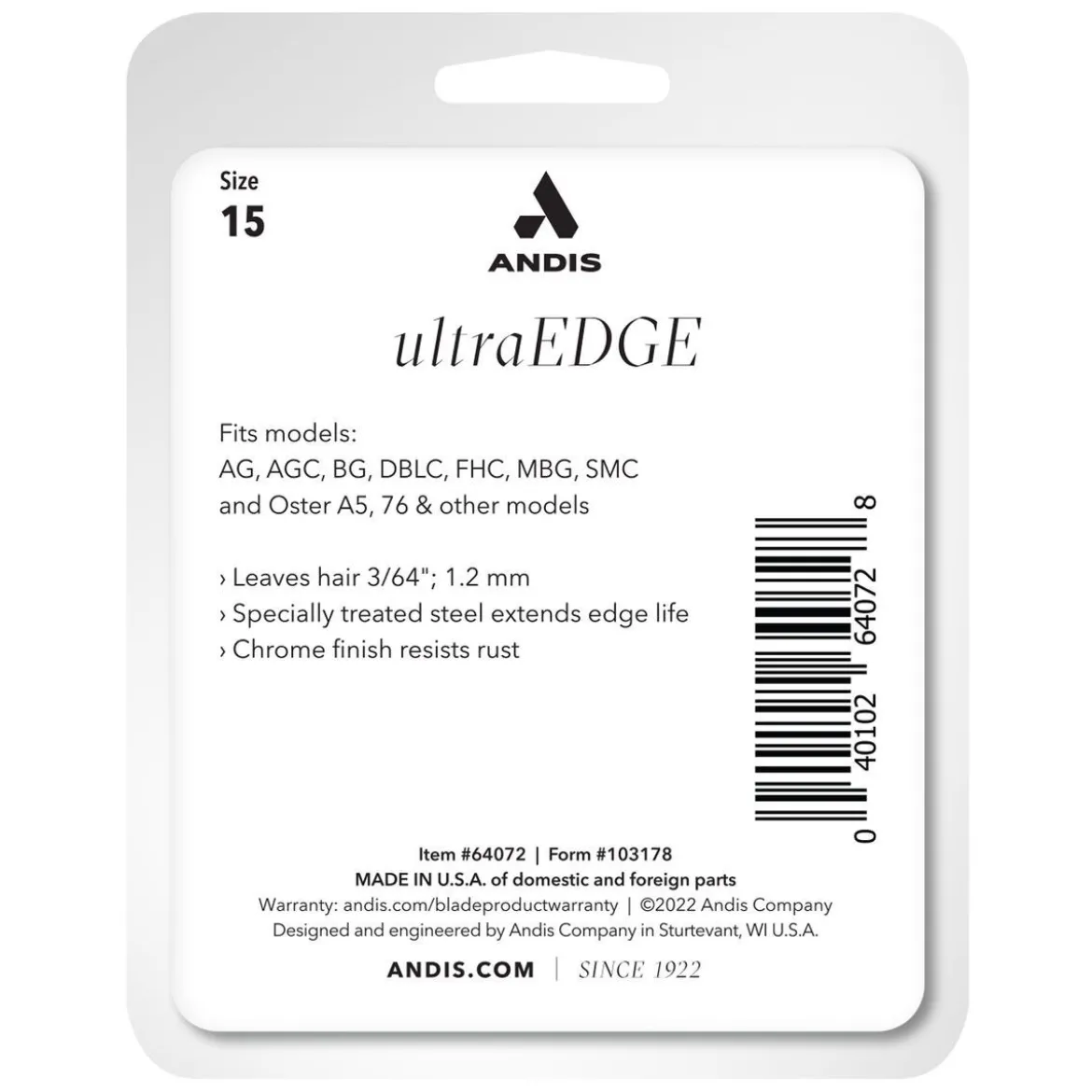 Trimmauskoneenterä Andis UltraEdge