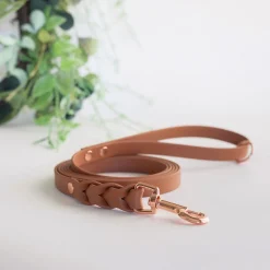 Tyylivoitto Braid hihna, konjakki/ruusukulta