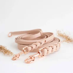 Tyylivoitto Braid hihna, nude/ruusukulta 200cm