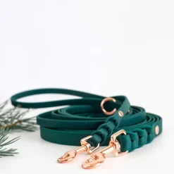 Tyylivoitto Braid hihna, smaragdi/ruusukulta