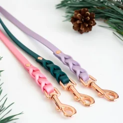 Tyylivoitto Braid hihna, smaragdi/ruusukulta