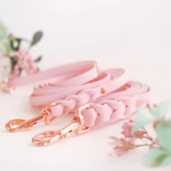 Tyylivoitto Braid talutin, baby pink/ruusukulta