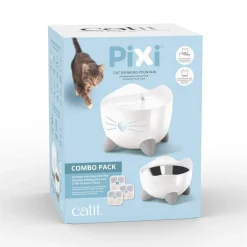 Vesiautomaatti kissoille & korotettu kuppi Catit Pixi Combo