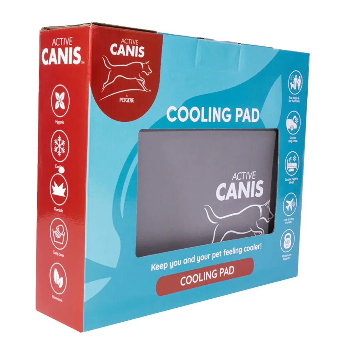 Viilennysmatto Active Canis, harmaa