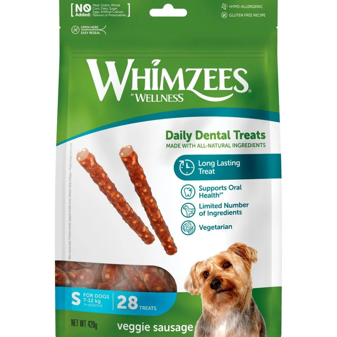 Whimzees Veggie Sausage Small 28-pack