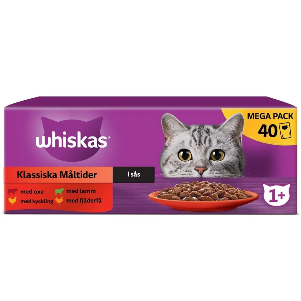 Whiskas 1+ gravy 40x85 g