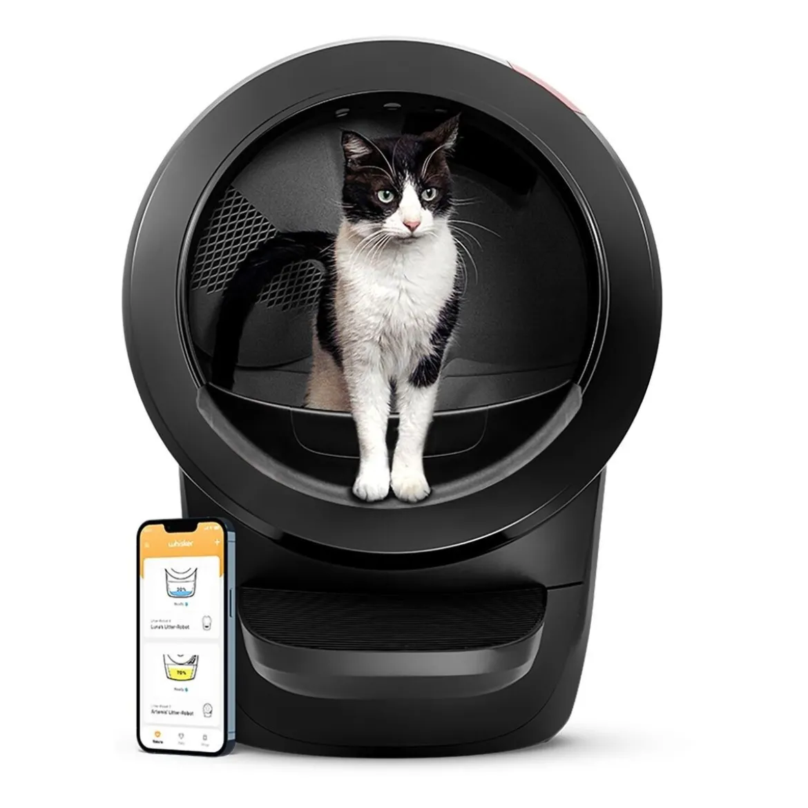 Whisker Litter-Robot 4, musta