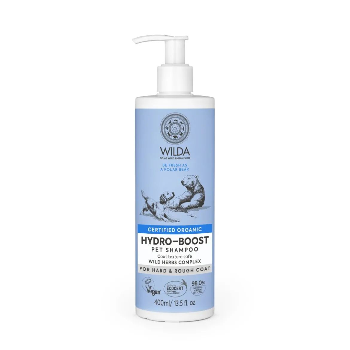 Wilda Hydro-boost -kosteuttava shampoo 400 ml