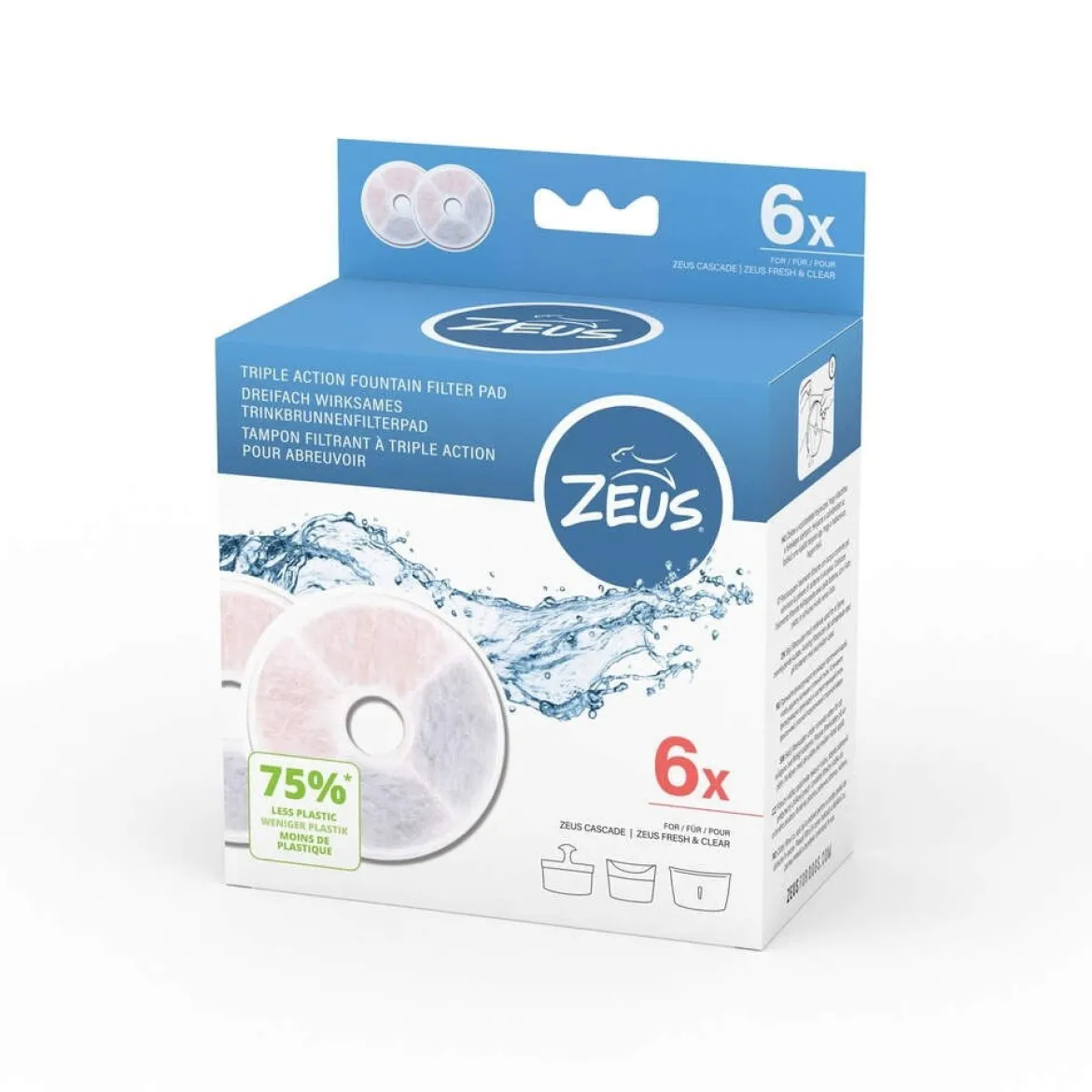 Zeus Triple Action vaihtosuodatin juomalähteisiin