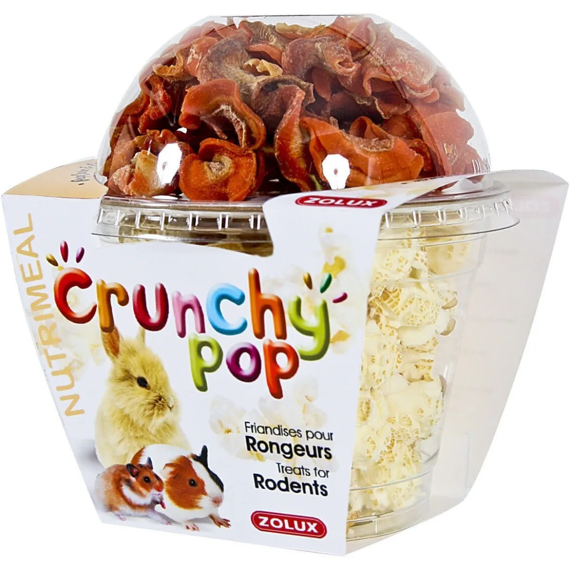 Zolux Crunchy cup porkkana & popcorn 200 g